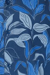 BadRhino Big & Tall Navy Blue Leaf Printed Shirt | BadRhino 7