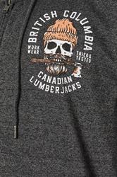 KAM Big & Tall Black 'British Columbia' Slogan Hood | BadRhino 3