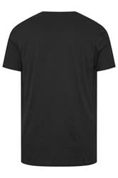 BadRhino Big & Tall Black Skull & Crossbones Graphic T-Shirt 2