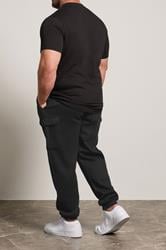 BadRhino Big & Tall Black Essential Cargo Joggers | BadRhino 2
