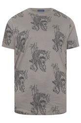 BadRhino Big & Tall Grey Tiger Graphic T-Shirt | BadRhino 5