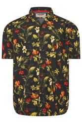 D555 Big & Tall Black Hawaiian Short Sleeve Shirt | BadRhino 2