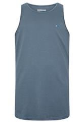 BadRhino Big & Tall 3 Pack Blue/Green/Brown Extra Long Plain Vest Top | BadRhino 10