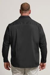 BadRhino Big & Tall Black Stretch Long Sleeve Shirt | BadRhino 4