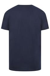 BadRhino Big & Tall Navy Blue Extra Long England Crest T-Shirt | BadRhino 6