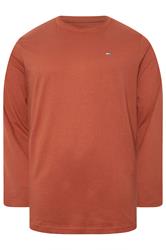 BadRhino Big & Tall Clay Orange Core Long Sleeve T-Shirt | BadRhino 1