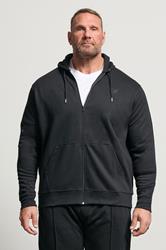 D555 Big & Tall Navy Blue Couture Zip Through Hoodie | BadRhino 1