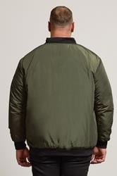 BadRhino Big & Tall Khaki Zip Bomber Jacket | BadRhino  5
