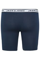 JACK & JONES Big & Tall 3 Pack White/Grey/Navy Blue Boxers | BadRhino 3