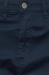 KAM Big & Tall Navy Blue Chino Trousers | BadRhino 5