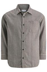 JACK & JONES Big & Tall Navy Blue Mini Check Shirt | BadRhino 1