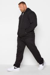 KAM Black Basic Joggers | BadRhino 1