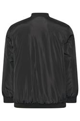  BadRhino Big & Tall Black Zip Through Bomber Jacket | BadRhino 2