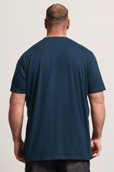 BadRhino Big & Tall Navy Blue Extra Long 'My BBQ' Graphic T-Shirt | BadRhino 2