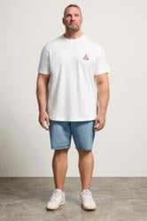 JACK & JONES Big & Tall Light Blue Denim Shorts | BadRhino 1