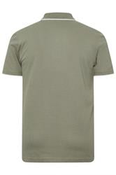 BadRhino Big & Tall 3 PACK Blue/Green/Brown Tipped Polo Shirt | BadRhino 5