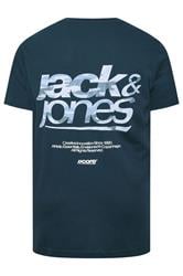 JACK & JONES Big & Tall 2 Pack Navy Blue & Off-White Graphic | BadRhino 10