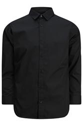 JACK & JONES Big & Tall Black Long Sleeve Shirt