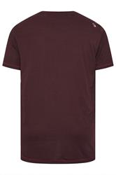 D555 Big & Tall Burgundy Red Guitar Graphic Print T-Shirt | BadRhino 2