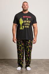 BadRhino Big & Tall Black Grinch Pyjama Set | BadRhino 1