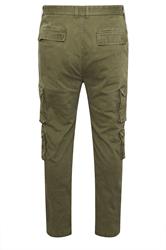 BadRhino Big & Tall Olive Green Cargo Trousers | BadRhino 7