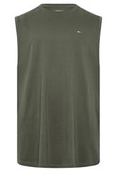 BadRhino Big & Tall 5 Pack Charcoal/Green/White/Navy/Black Extra Long Plain Vest Top | BadRhino 1