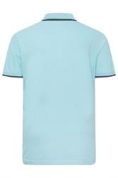 BadRhino Big & Tall Light Blue Tipped Polo Shirts | BadRhino 2