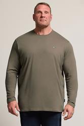 BadRhino Big & Tall Brown Core Long Sleeve T-Shirt | BadRhino 1