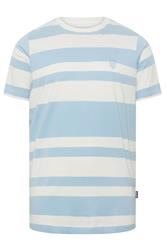 BadRhino Big & Tall Baby Blue Extra Long Stripe T-Shirt | BadRhino 5