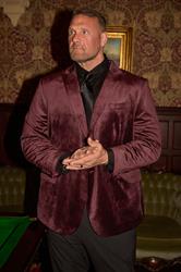 BadRhino Big & Tall Burgundy Red Tailored Velvet Blazer | BadRhino 1