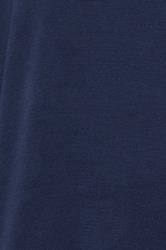 BadRhino Big & Tall Navy Blue Mock Shirt Milano Quarter Zip Jumper | BadRhino 7