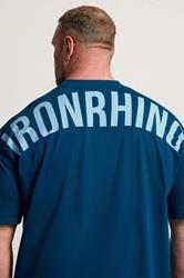 IronRhino Big & Tall Navy Blue Powerhouse T-Shirt | BadRhino 5
