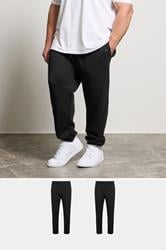 BadRhino Big & Tall Black 2 Pack Essential Joggers | BadRhino 3