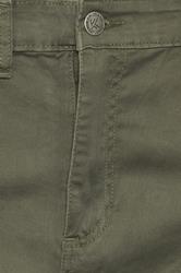 KAM Big & Tall Khaki Green Chino Trousers | BadRhino 5