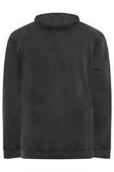 BadRhino Big & Tall Black Sun Bleached Hoodie | BadRhino 2