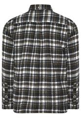 BadRhino Big & Tall Black & Yellow Brushed Checked Shirt | BadRhino 3