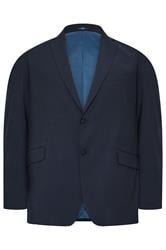 D555 Big & Tall Navy Blue Suit Jacket