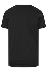 BadRhino Big & Tall Black Skull & Snake Print Graphic T-Shirt 6