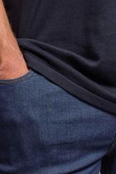 BadRhino Big & Tall Indigo Blue Tapered Fit Stretch Jeans | BadRhino 5