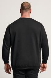 BadRhino Big & Tall Black Skull & Snake Graphic Sweatshirt | BadRhino 3