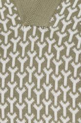 BadRhino Big & Tall Khaki Green Pattern Knitted Trophy Polo | BadRhino 7