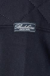 D555 Big & Tall Navy Blue Quilted Quarter Zip Sweatshirt | BadRhino 3