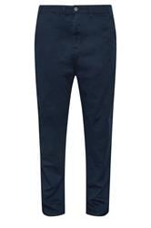 KAM Big & Tall Dark Navy Blue Chino Trousers