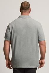 BadRhino Grey Marl Essential Polo Shirt | BadRhino 4