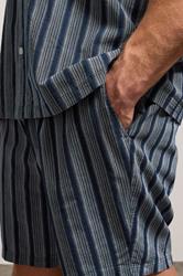 BadRhino Big & Tall Navy Blue & White Stripe Shorts | BadRhino 6