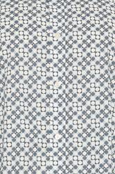 BEN SHERMAN Big & Tall Light Blue Geometric Print Shirt | BadRhino 5