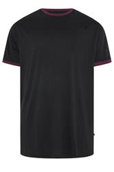 KAM Big & Tall Black Ringer T-Shirt