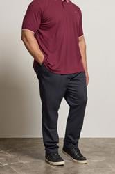 BadRhino Navy Blue Elasticated Waist Chinos | BadRhino 1