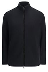JACK & JONES Big & Tall Black Knit Zip Cardigan | BadRhino 1