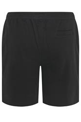 BDRNO Premium Big & Tall Black Logo Jogger Shorts | BadRhino 6